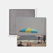 Ein Tag am Strand Magnet (Vorderseite/Rückseite)