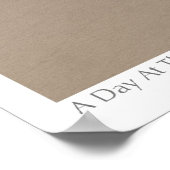 Ein Tag am Strand Poster (Ecke)