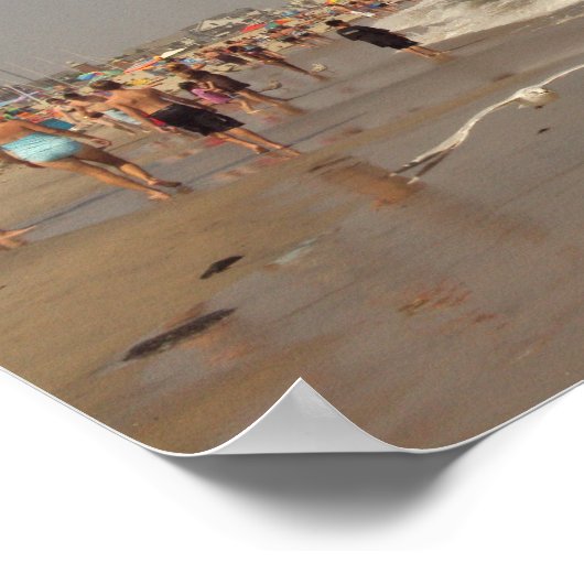 Ein Tag am Strand Poster (Ecke)