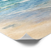 Ein Tag am Strand Poster (Ecke)