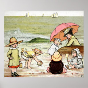 Ein Tag am Strand Poster
