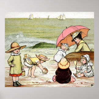 Ein Tag am Strand Poster