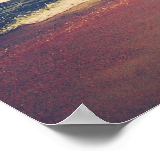 Ein Tag am Strand Poster (Ecke)