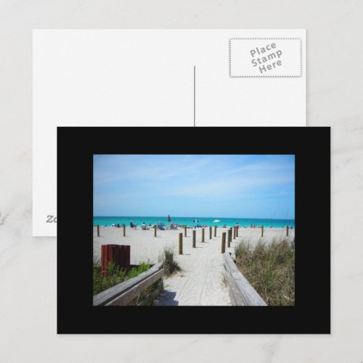 Ein Tag am Strand! Postkarte (Vorne/Hinten)