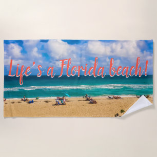Ein Tag am Strand Strandtuch