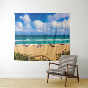 Ein Tag am Strand Wandteppich
