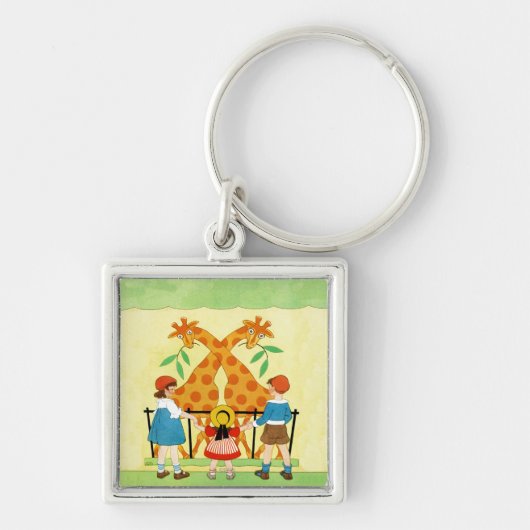 Ein Tag am Zoo Schlüsselanhänger (Vorne)