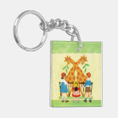 Ein Tag am Zoo Schlüsselanhänger (Vorderseite links)