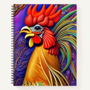 Ein Tag, an dem ein Hahn am Hund ist Notizblock