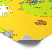 Ein Tag auf dem Bauernhof (Panorama) Poster (Ecke)