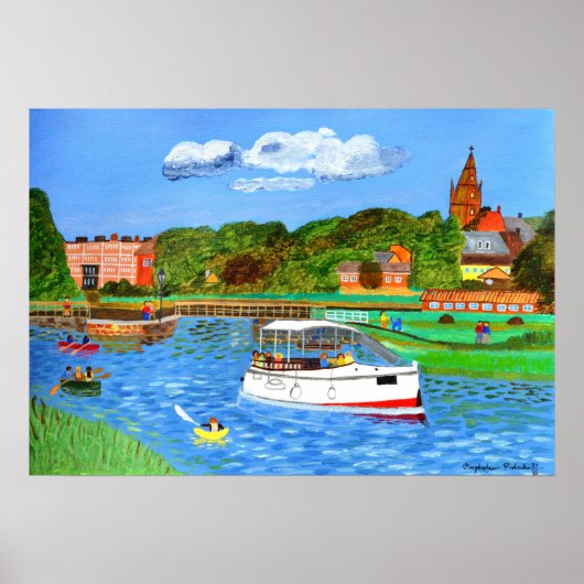 Ein Tag auf dem Flussposter Poster (Vorne)