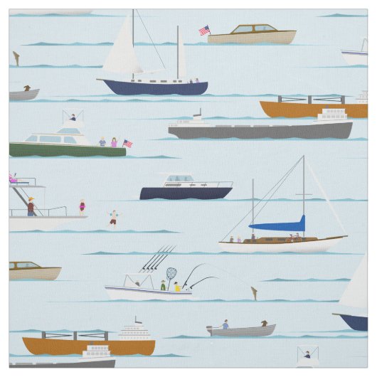Ein Tag auf dem Wasserboot des Flusses Stoff (Muster)