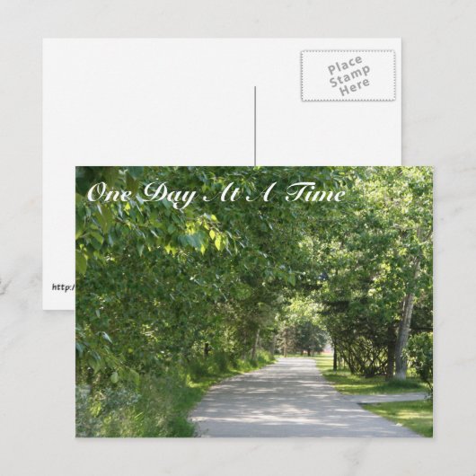 Ein Tag auf der Postkarte (Vorne/Hinten)