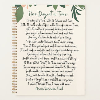 Ein Tag auf einmal Annie Johnson Flint Postkarte Planer