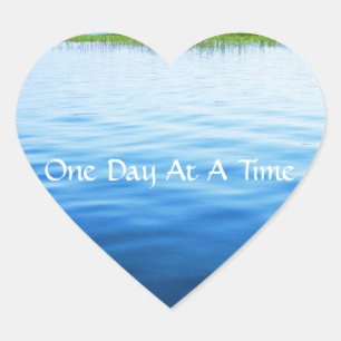 Ein Tag auf einmal Herz-Aufkleber