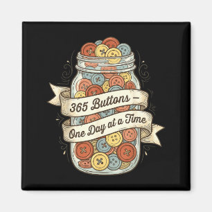 Ein Tag bei 365 Buttons Tageszeit Meme Magnet