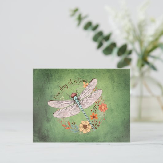 Ein Tag bei der Libellenveröffentlichung Postkarte (Stehend Vorderseite)