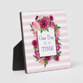 Ein Tag bei einem Blumenzitat Fotoplatte (Vorderseite)