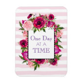 Ein Tag bei einem Blumenzitat Magnet (Vertikal)