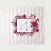 Ein Tag bei einem Blumenzitat Wandteppich (Vorderseite (Horizontal))