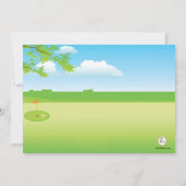 Ein Tag der Golf-Einladung Einladung (Rückseite)