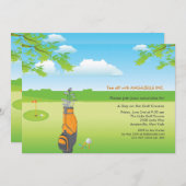 Ein Tag der Golf-Einladung Einladung (Vorne/Hinten)