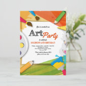 Ein Tag der Kunsteinladung Einladung (Stehend Vorderseite)