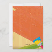 Ein Tag der Kunsteinladung Einladung (Rückseite)