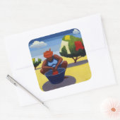 Ein Tag der Trockenheit 2007 Quadratischer Aufkleber (Umschlag)