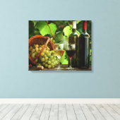 Ein Tag der Weinverkostung gepackte Leinwand Print (Insitu (Holzboden))