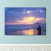 EIN TAG DES FISCHENS - ANGRIFF LEINWANDDRUCK (Insitu (Holzboden))