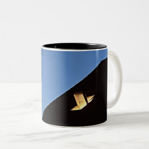Ein Tag endet Zweifarbige Tasse
