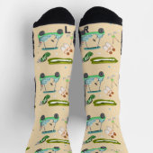 Ein Tag Golfspiel-Muster Socken (Oben)