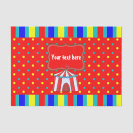 Ein Tag im Circus Kids Party Personalisiert Seidenpapier