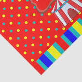 Ein Tag im Circus Kids Party Personalisiert Seidenpapier (Ausschnitt)