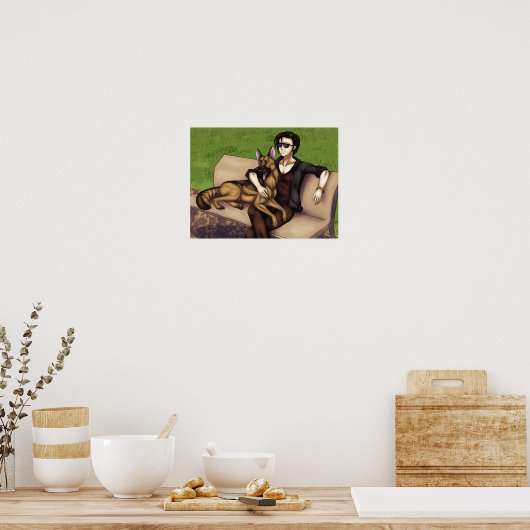 Ein Tag im Dog Park Poster (Küche)