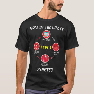 Ein Tag im Leben des Typ-1-Diabetes T-Shirt