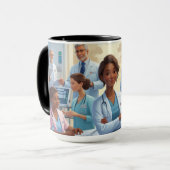 Ein Tag im Leben eines Krankenhauses Tasse (Vorderseite Links)