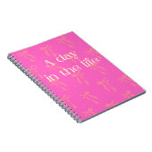 Ein Tag im Life Pink Bow-Notebook Notizblock (Rechte Seite)