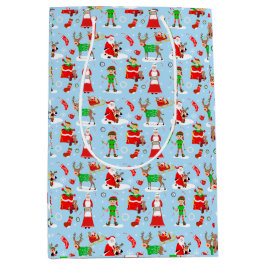 Ein Tag im Nordpol zu Weihnachten Mittlere Geschenktüte