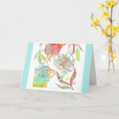 Ein Tag im Paradies "erhalten wohle" Karte in (Gelbe Blume)