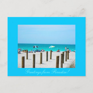 Ein Tag im Paradies Postkarte