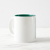 Ein Tag im Paradies Zweifarbige Tasse (Vorderseite Links)