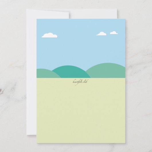 Ein Tag im Park Einladung (Rückseite)