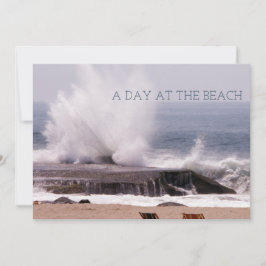 Ein Tag im Retro Ocean Wave Splash Save The Date