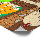 Ein Tag im Wald Poster (Ecke)