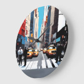 Ein Tag in der Stadt Große Wanduhr (Winkel)