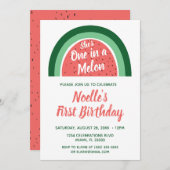 Ein Tag in einem Melon 1. Tag Einladung (Vorne/Hinten)