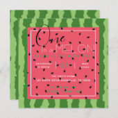 Ein Tag in Melon Einladung (Vorne/Hinten)