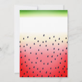 Ein Tag in Melon Einladung (Rückseite)